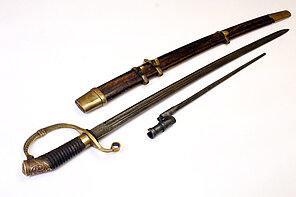 Schaschka – Typ M1927 + Baj. 91/30 Nagant - Authentische Sammleranfertigung im Antik-Finish (Russland)