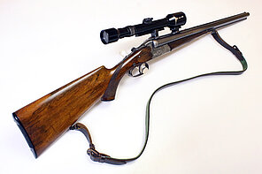 Historischer Drilling - Josef Koschat (Ferlach) / Carl Bock (Frankfurt)