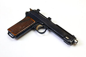 Pistole - OEWG Mod. Steyr-Hahn M1912 "Polizei" "L.G.K.-NÖ" "08"