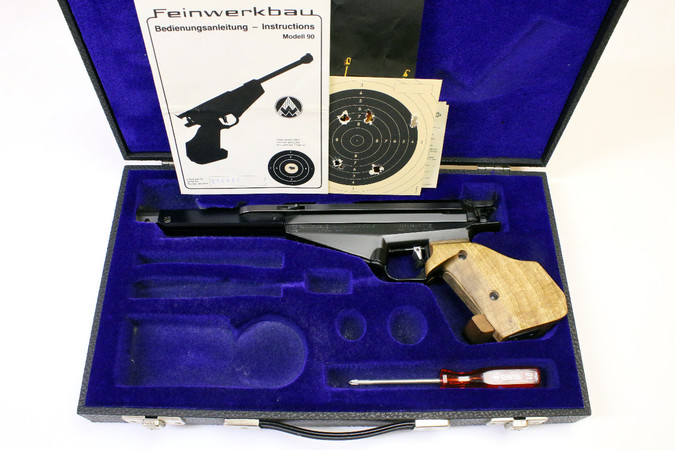 Druckluftpistole - Feinwerkbau Mod. 90 im Koffer | 4,5mm