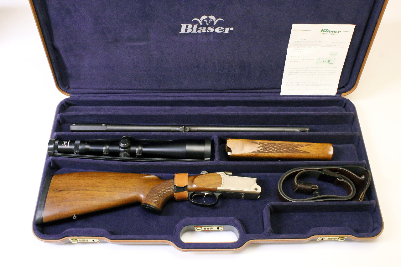 Bockbüchsflinte - Blaser Mod. B95 mit ZF 3-12x56 im Blaser-Koffer | 8x57IRS & 12/70
