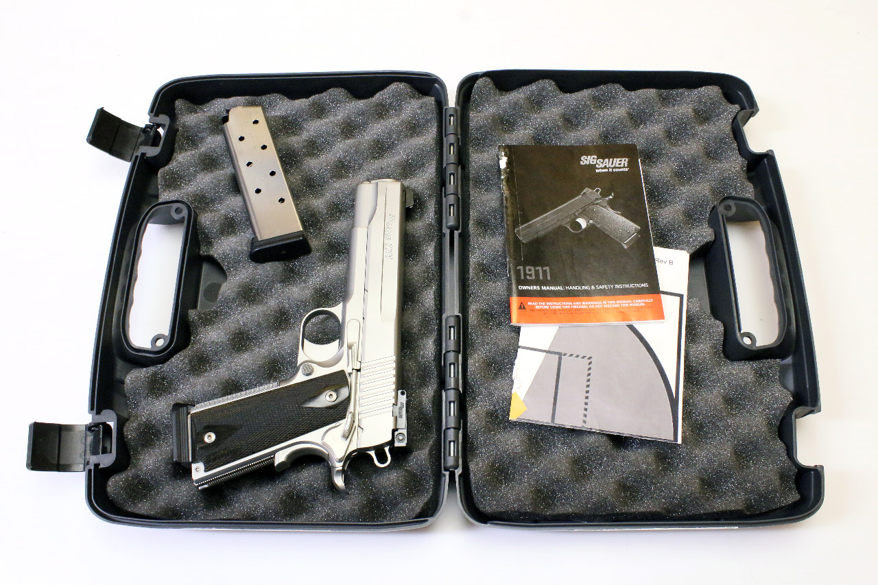 Pistole - SIG Sauer Mod. 1911 Target Stainless in OVP | .45Auto