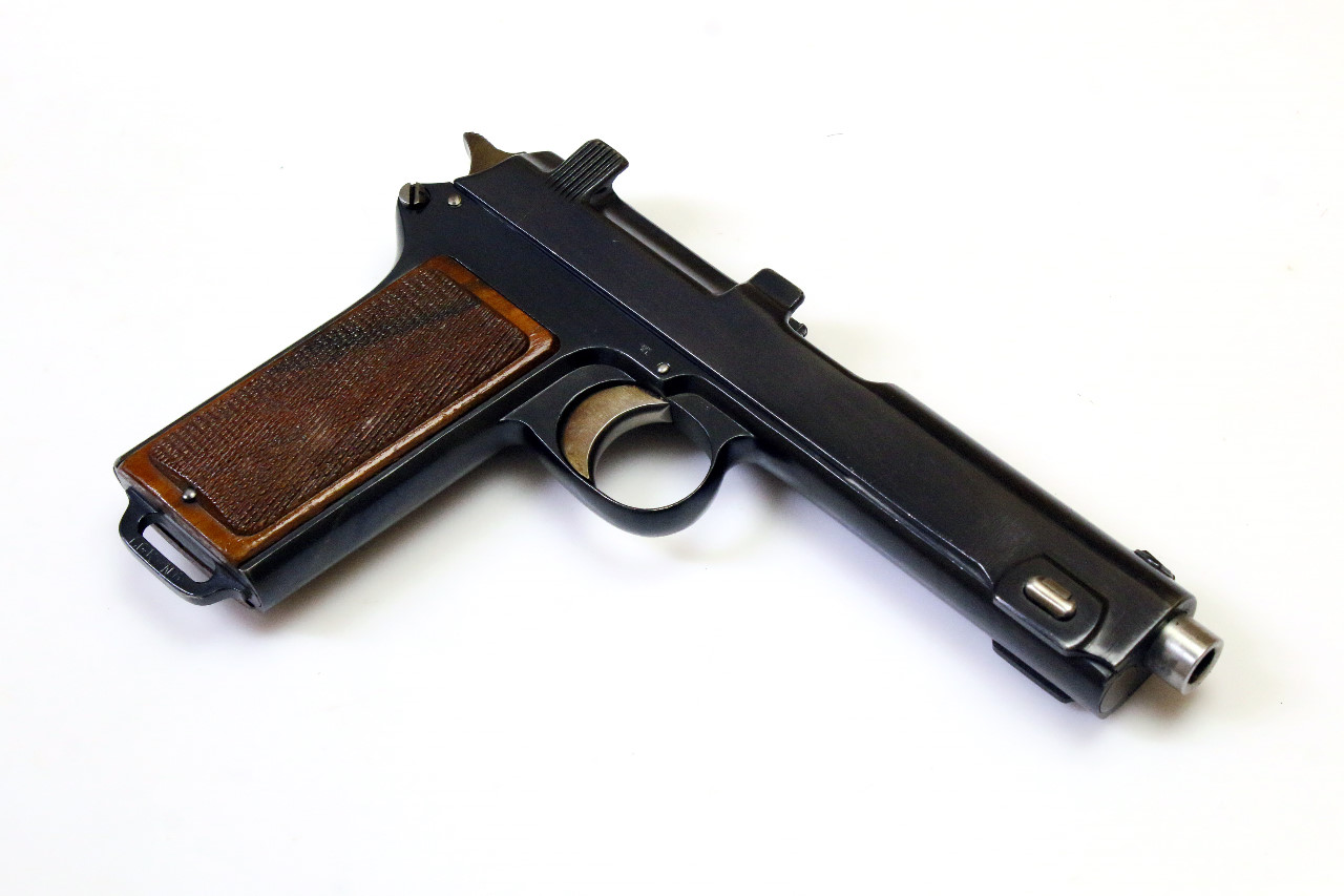 Pistole - OEWG Mod. Steyr-Hahn M1912 "Polizei" "L.G.K.-NÖ" "08" | 9mmLuger