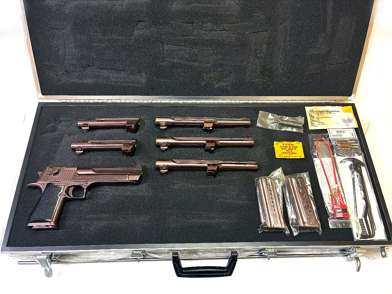Desert Eagle XIX Component System (6 Austauschläufen in 6" & 10" für je .357Mag, .44RemMag, .50AE)